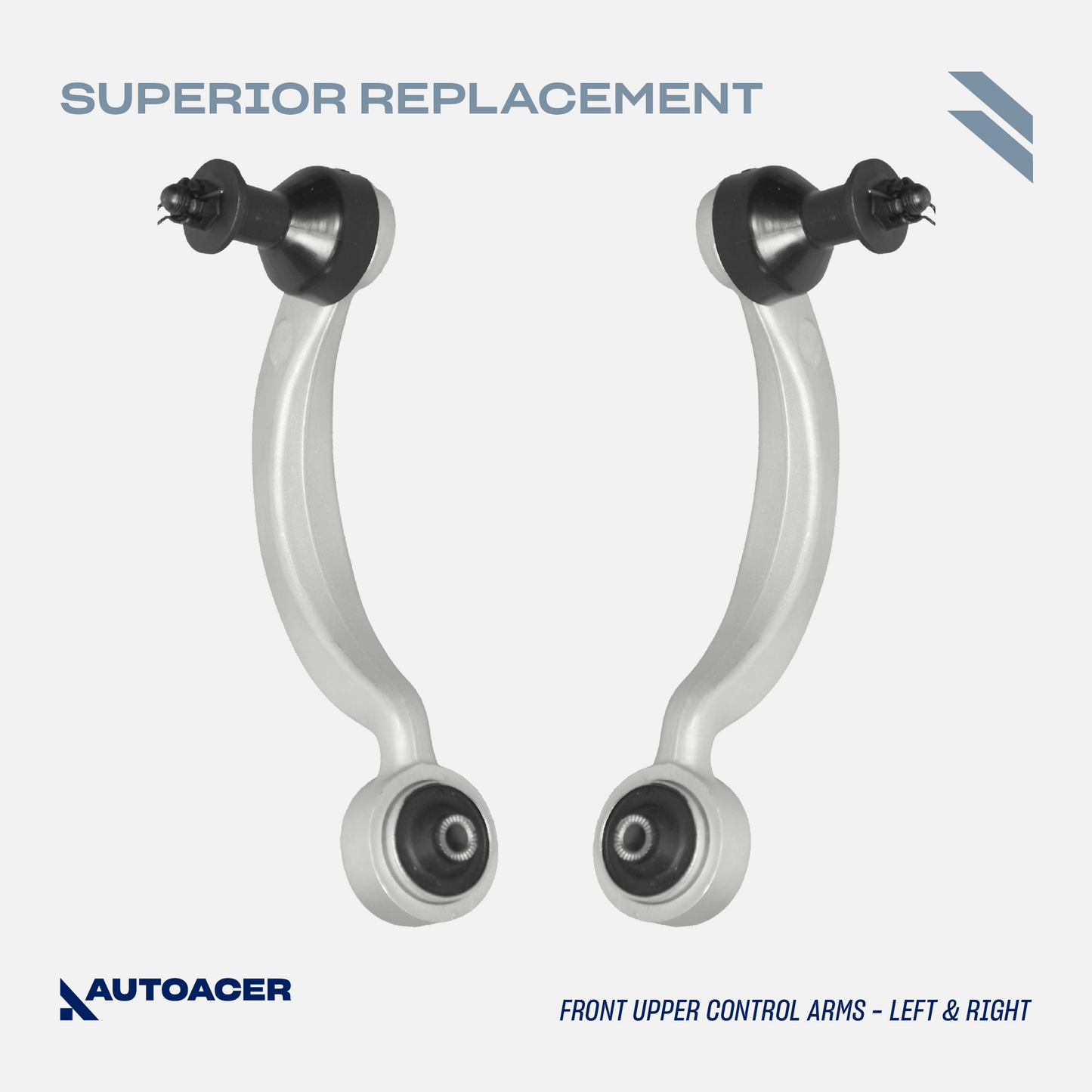 AUTOACER - Front Upper Forward & Rearward Control Arms & Lower Frontward Arms with Bushings & Ball Joints Fitted 6 Pcs for LEXUS LS460, LS460L 2007-2017, LS600h 2009-2017