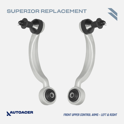 AUTOACER - Front Upper Forward & Rearward Control Arms & Lower Frontward Arms with Bushings & Ball Joints Fitted 6 Pcs for LEXUS LS460, LS460L 2007-2017, LS600h 2009-2017
