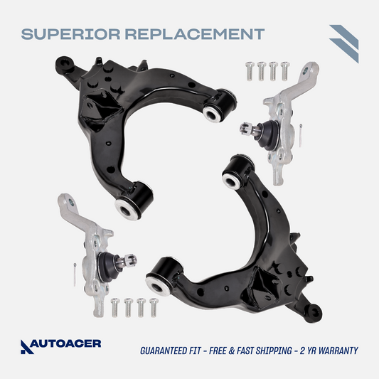 AUTOACER - 4p Front Lower Control Arms & Ball Joint Kit for 4RUNNER / HILUX SURF 1995 - 2002 (2WD / 4WD MODELS), LAND CRUISER PRADO 1996 - 2002 (4WD MODELS)