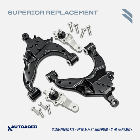 AUTOACER - 4p Front Lower Control Arms & Ball Joint Kit for 4RUNNER / HILUX SURF 1995 - 2002 (2WD / 4WD MODELS), LAND CRUISER PRADO 1996 - 2002 (4WD MODELS)