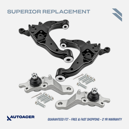 AUTOACER - 4p Front Lower Control Arms & Ball Joint Kit for 4RUNNER / HILUX SURF 1995 - 2002 (2WD / 4WD MODELS), LAND CRUISER PRADO 1996 - 2002 (4WD MODELS)
