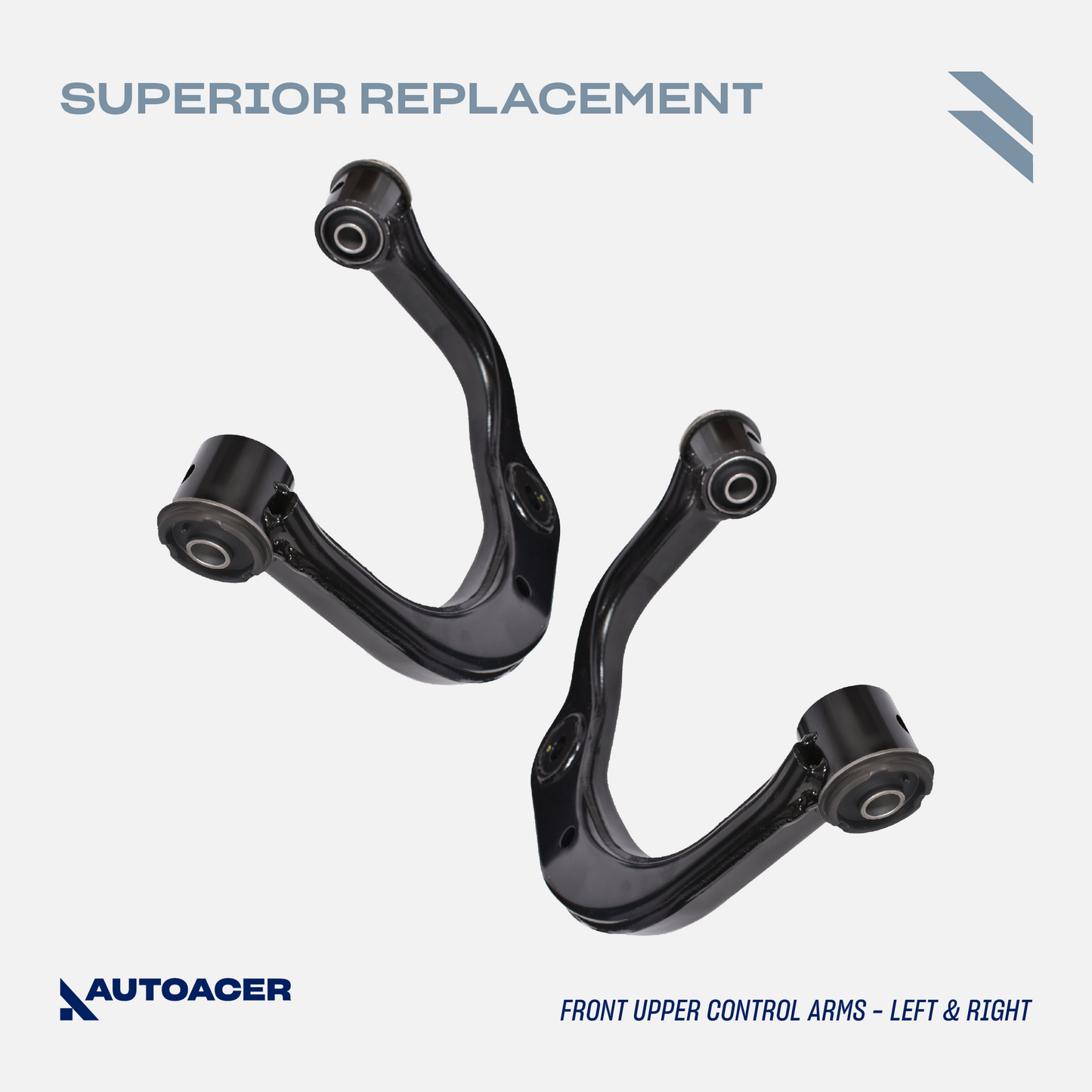 AUTOACER - 10p Front Upper Lower Control Arms, Ball Joints & Camber Bolts For Toyota 4Runner / Hilux Surf (2WD / 4WD) 1995-2002, Land Cruiser Prado (4WD) 1996-2002 