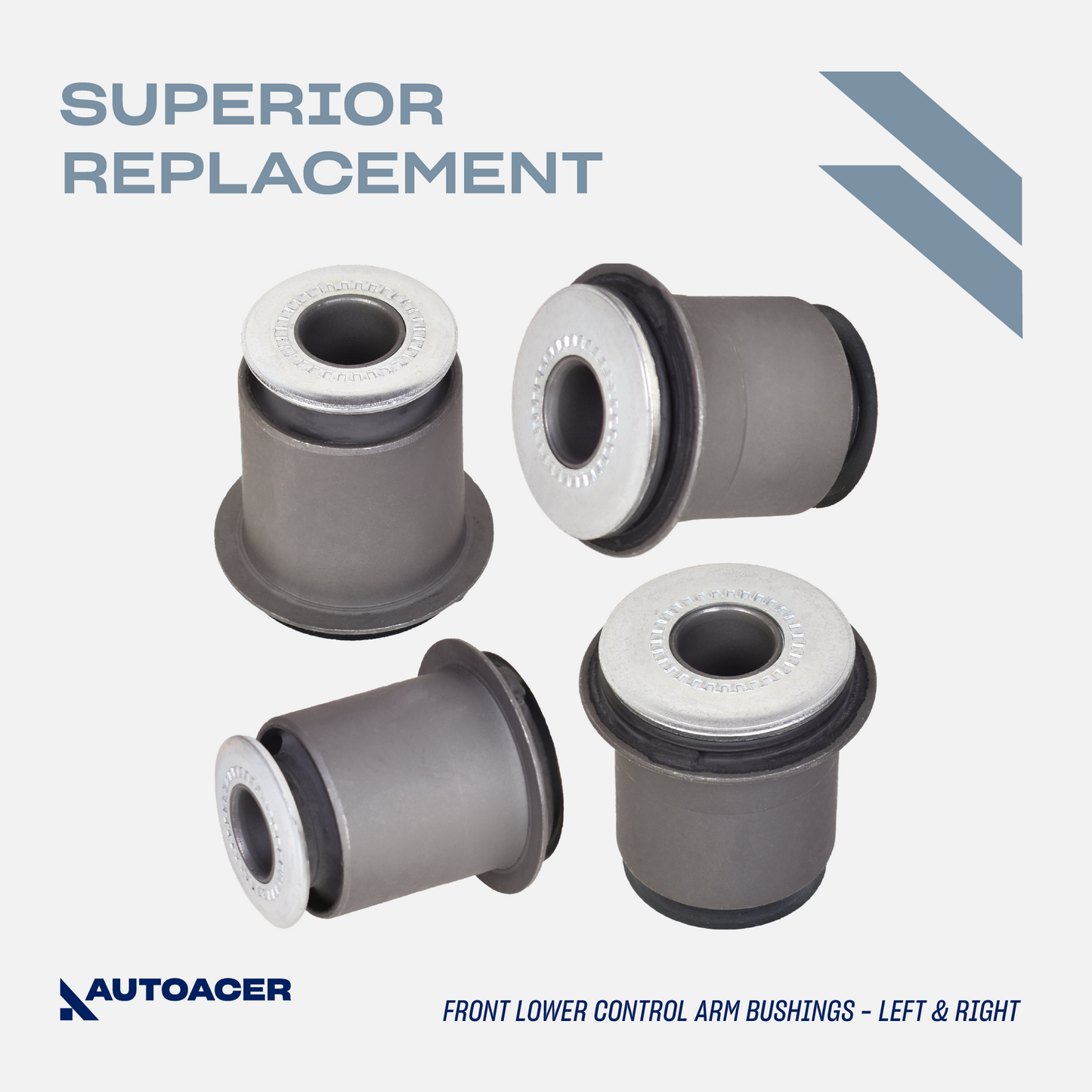 AUTOACER - Front Upper, Lower Control Arm Bushings, Stabilizer Links & Inner + Outer Tie Rod Kit 14 Piece for Toyota 4Runner / Hilux Surf, Land Cruiser