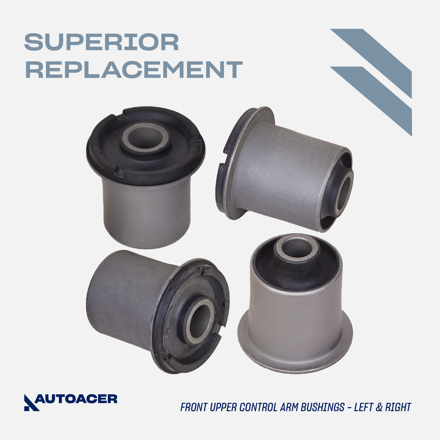 AUTOACER - Front Upper, Lower Control Arm Bushings, Stabilizer Links & Inner + Outer Tie Rod Kit 14 Piece for Toyota 4Runner / Hilux Surf, Land Cruiser