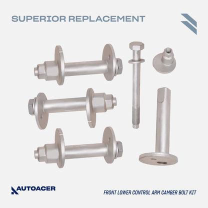 AUTOACER - 16 piece Front Suspension Control Arms Ball Joints Tie Rod Links For Toyota