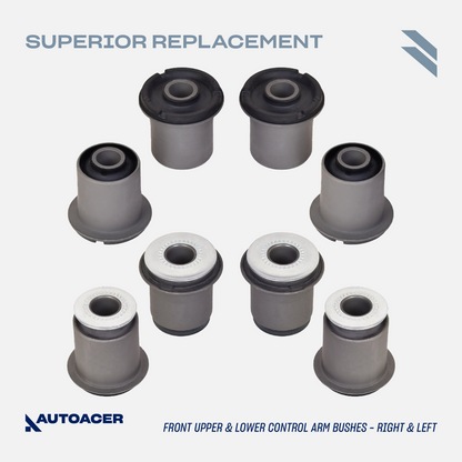 AUTOACER Suspension Kit 18p - Front Upper Lower Control Arm Bushings,  Ball Joints, Tie Rods & Stabilizer Bar Links for TOYOTA HILUX SURF / 4-RUNNER, LAND CRUISER PRADO