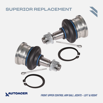 AUTOACER Suspension Kit 18p - Front Upper Lower Control Arm Bushings, Ball Joints, Tie Rod Assembly, Stabilizer Bar Links for TOYOTA Hilux Surf 1995 - 2002, Land Cruiser Prado 1996 - 2002