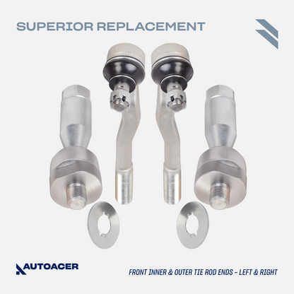 AUTOACER Suspension Kit 18p - Front Upper Lower Control Arm Bushings, Ball Joints, Tie Rod Assembly, Stabilizer Bar Links for TOYOTA Hilux Surf 1995 - 2002, Land Cruiser Prado 1996 - 2002