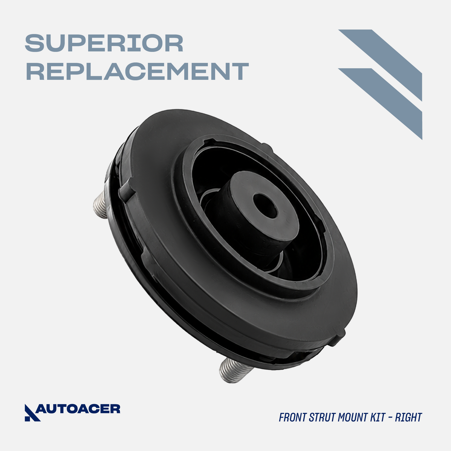 AUTOACER - 2p Front Upper Strut Mount Set For Toyota Tacoma, Hilux / 4Runner, Pre-Runner, Land Cruiser Prado  2/4WD 1995-2004