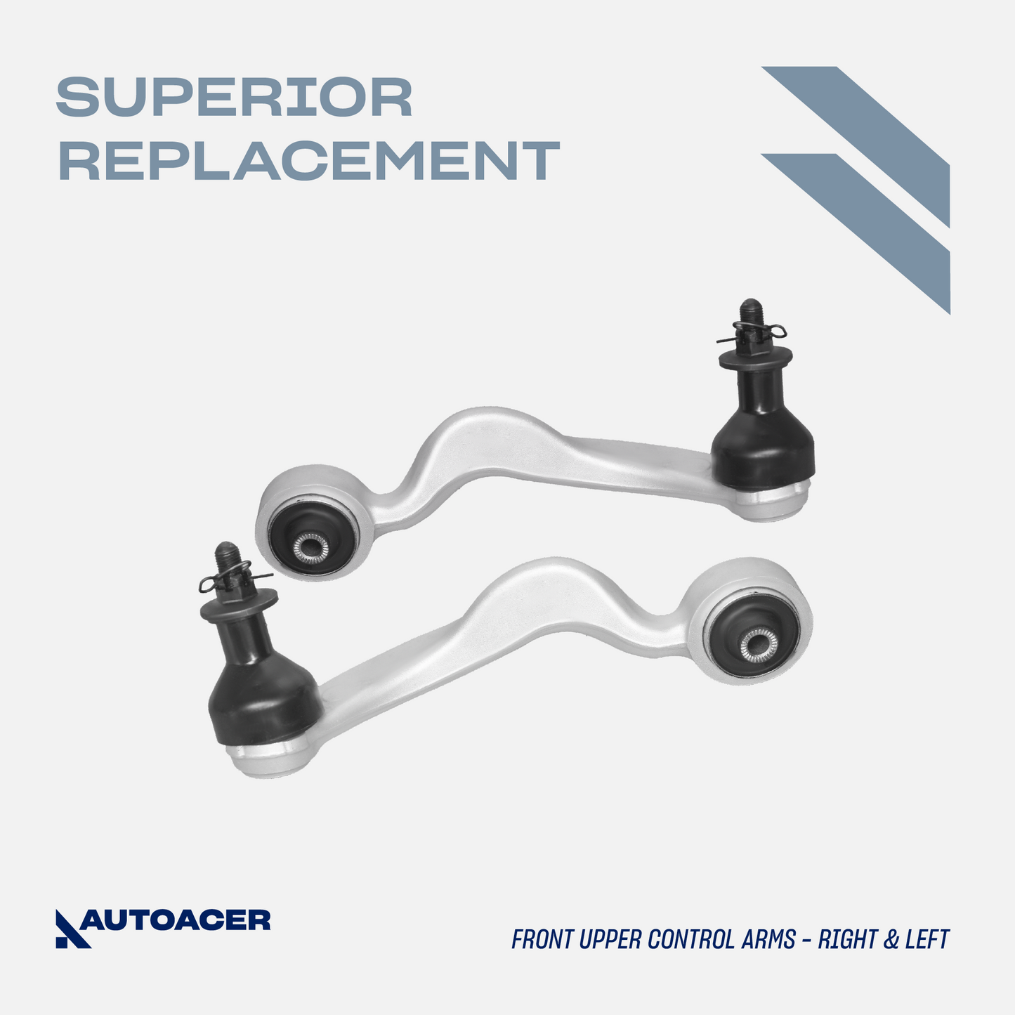 AUTOACER - Front, Upper, Lower Suspension Control Arms & Bushings 10 Pcs for LEXUS LS460 / LS460L (USF45 / USF46) 2007 - 2017, LS600h (UVF45 / UVF46) 2007 - 2017 AWD