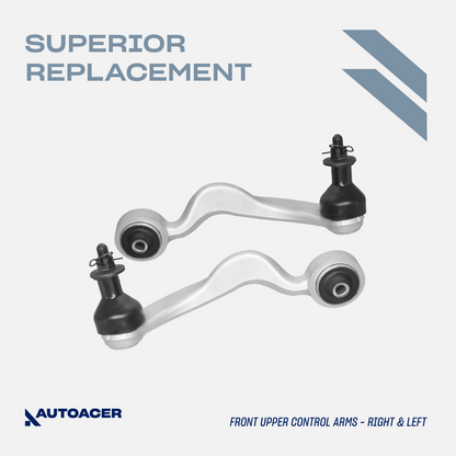 AUTOACER - Front, Upper, Lower Suspension Control Arms & Bushings 10 Pcs for LEXUS LS460 / LS460L (USF45 / USF46) 2007 - 2017, LS600h (UVF45 / UVF46) 2007 - 2017 AWD