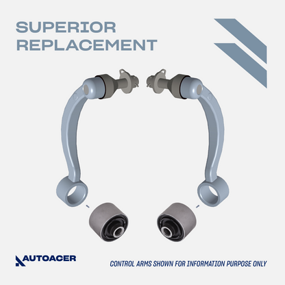 AUTOACER - Front Upper, Lower Forward, Rearward Control Arms & Bushing Kit 8 Pcs for LEXUS LS460 / LS460L 2007 - 2017, LS600h 2007 - 2017, AWD Models