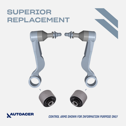 AUTOACER - Front Upper, Lower Forward, Rearward Control Arms & Bushing Kit 8 Pcs for LEXUS LS460 / LS460L 2007 - 2017, LS600h 2007 - 2017, AWD Models