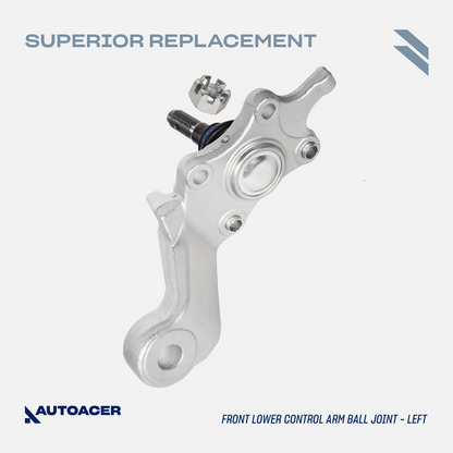 AUTOACER - 6p Front Lower Control Arms with Bushings Pre-Fitted, Ball Joints & Strut Mounts For Toyota 4Runner, Hilux, Surf, Land Cruiser Prado 1995 - 2002