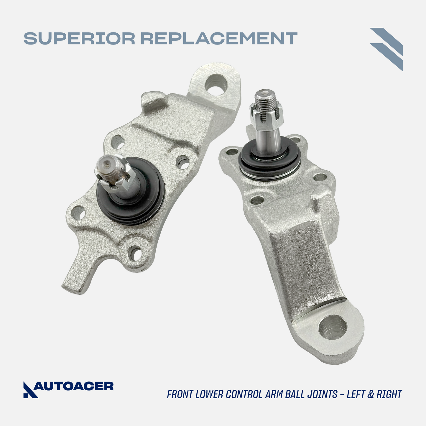 AUTOACER - 14p Front Upper Lower Control Arm Ball Joints, Strut Mounts, Inner & Outer Tie Rods, Sway Bar Links & Camber Bolt Kit For TOYOTA 4RUNNER, HILUX / SURF, LAND CRUISER PRADO