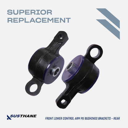 Front Control Arm Repair Kit 4 Piece - Front Lower Control Arm Poly Bushings with Bracket for Lexus LS430 2001 2002 2003 2004 2005 2006 All Trims & Models