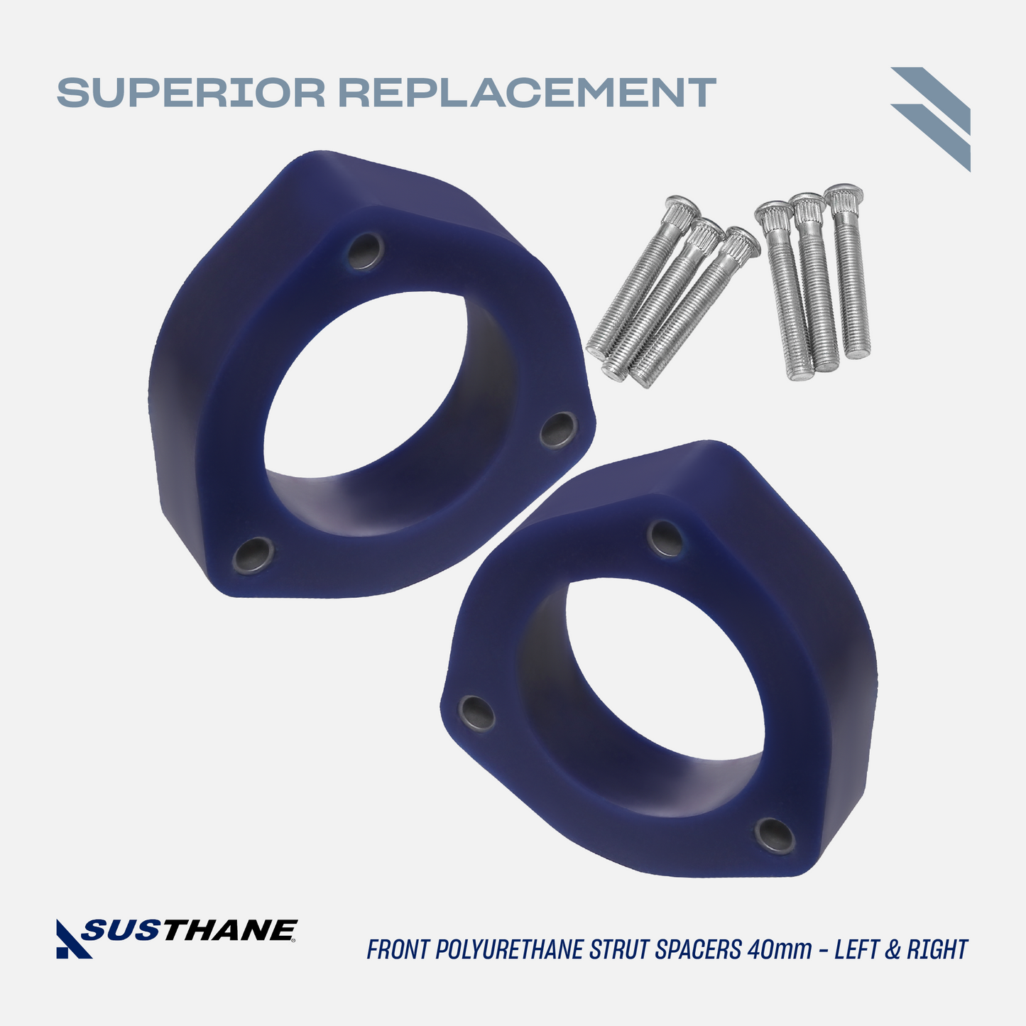 AUTOACER - 16p Front & Rear Polyurethane Lift Kit PU 40mm/ 1.6" with Longer Bolts for Toyota Highlander (1st Gen) 2001 - 2007, Highlander  (2nd Gen) 2008 - 2013, LEXUS RX 2003 - 2009