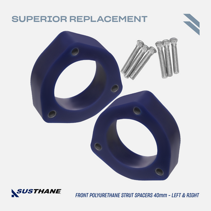 AUTOACER - 16p Front & Rear Polyurethane Lift Kit PU 40mm/ 1.6" with Longer Bolts for Toyota Highlander (1st Gen) 2001 - 2007, Highlander  (2nd Gen) 2008 - 2013, LEXUS RX 2003 - 2009