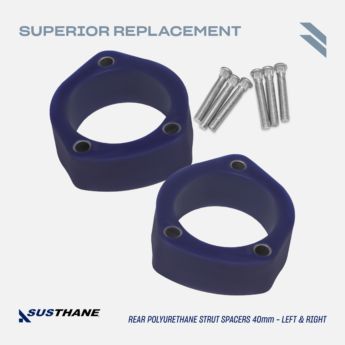 AUTOACER - 16p Front & Rear Polyurethane Lift Kit PU 40mm/ 1.6" with Longer Bolts for Toyota Highlander (1st Gen) 2001 - 2007, Highlander  (2nd Gen) 2008 - 2013, LEXUS RX 2003 - 2009