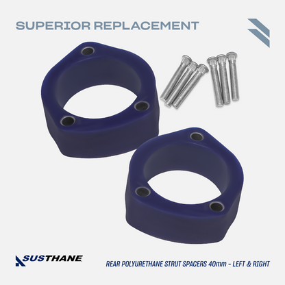 AUTOACER - 16p Front & Rear Polyurethane Lift Kit PU 40mm/ 1.6" with Longer Bolts for Toyota Highlander (1st Gen) 2001 - 2007, Highlander  (2nd Gen) 2008 - 2013, LEXUS RX 2003 - 2009