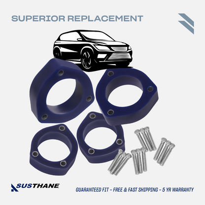 AUTOACER - 16p Front & Rear Polyurethane Lift Kit PU 40mm/ 1.6" with Longer Bolts for Toyota Highlander (1st Gen) 2001 - 2007, Highlander  (2nd Gen) 2008 - 2013, LEXUS RX 2003 - 2009