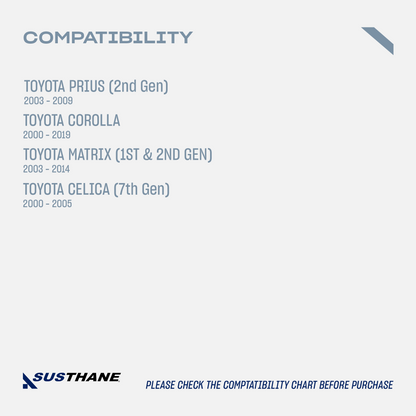 AUTOACER - 4p Front & Rear Leveling Lift Kit Poly Spacers 40mm For TOYOTA Prius 2003 - 2009, Corolla 2000 - 2019, Matrix 2003 - 2014, Celica 2000 - 2005