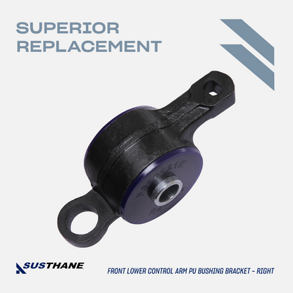 Front Control Arm Repair Kit 2 Pcs - Front Lower Control Arm PU Bushings Fitted into Bracket, Compatible with LS430 2001 2002 2003 2004 2005 2006, All Trims & Models