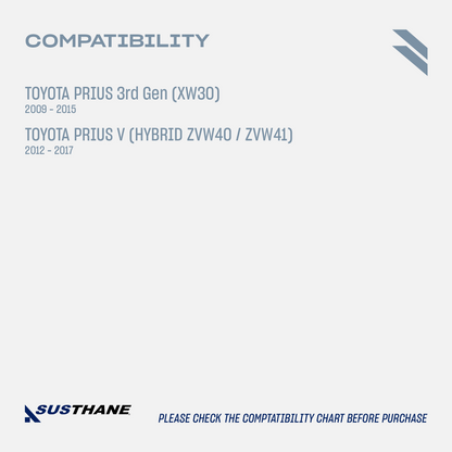 AUTOACER - Complete Levelling Lift Kit 40mm /1.6" Front Strut & Rear Coil Springs PU Spacers 10 Piece for Toyota Prius 