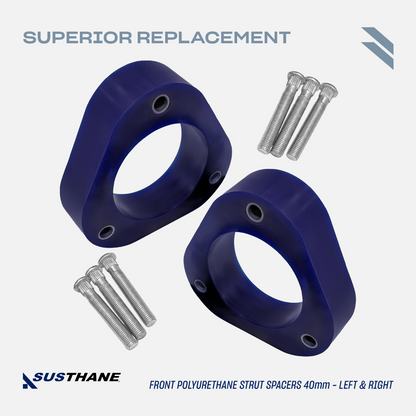 AUTOACER - Complete Levelling Lift Kit 40mm /1.6" Front Strut & Rear Coil Springs PU Spacers 10 Piece for Toyota Prius 