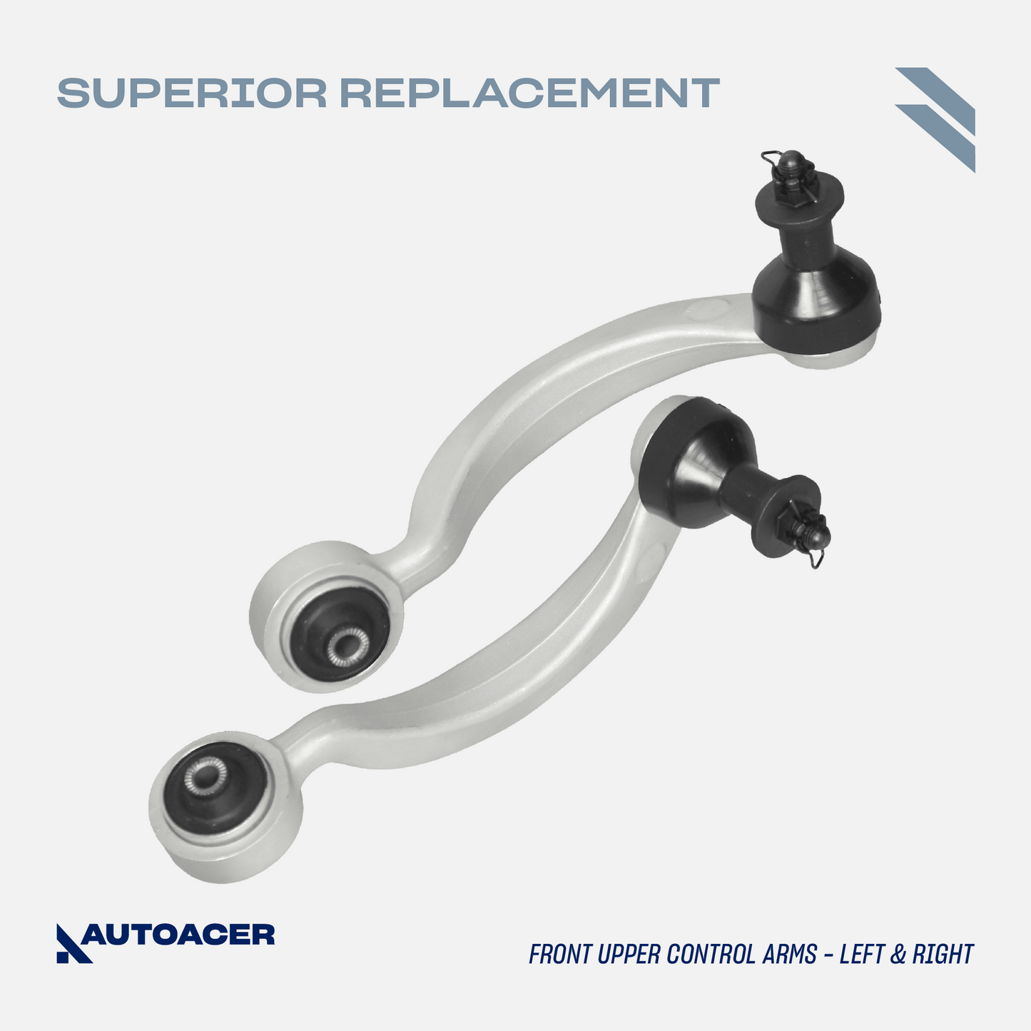 AUTOACER - 6p Front Upper, Lower Control Arm Kit with Bushings & Ball Joints Pre-Fitted for LS460 / LS460L 2007-2017, RWD Models