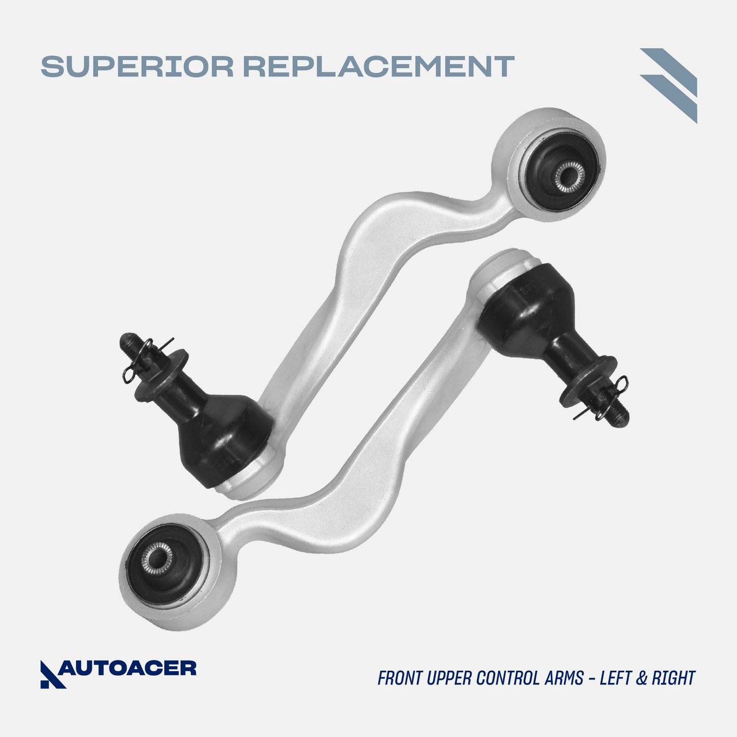 AUTOACER - 6p Front Upper, Lower Control Arm Kit with Bushings & Ball Joints Pre-Fitted for LS460 / LS460L 2007-2017, RWD Models