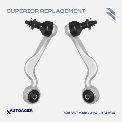 AUTOACER - Front Upper Forward and Rearward Control Arm Kit 4 Piece Fits LS460 / LS460L, LS600h AWD / RWD Models