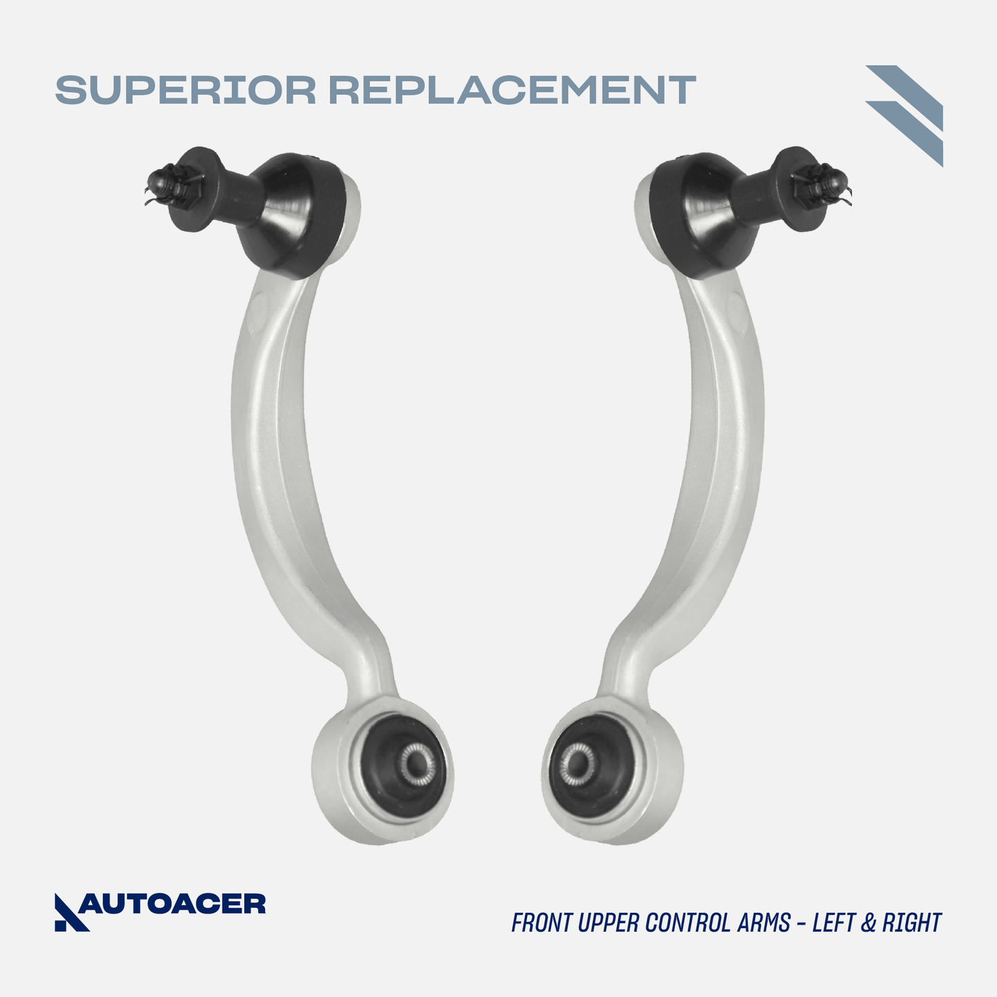 AUTOACER - Front Upper Forward and Rearward Control Arm Kit 4 Piece Fits LS460 / LS460L, LS600h AWD / RWD Models