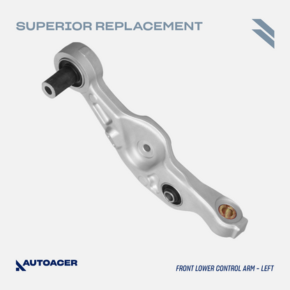 AUTOACER - Front Lower Rearward Control Arm Kit 2 Piece for Lexus LS460 / LS460L 2007 - 2017, LS600h 2008 - 2016