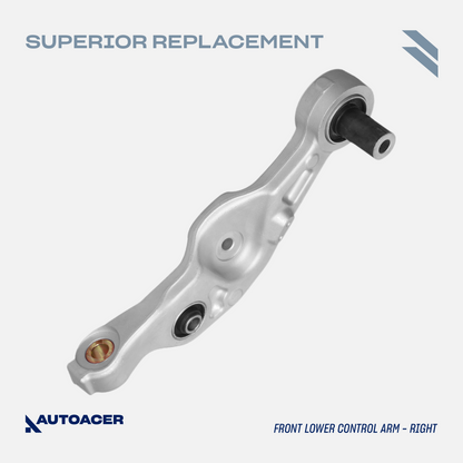 AUTOACER - Front Lower Rearward Control Arm Kit 2 Piece for Lexus LS460 / LS460L 2007 - 2017, LS600h 2008 - 2016