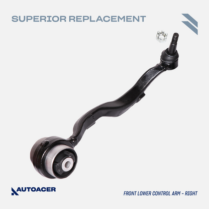 AUTOACER - Front Lower Frontward Control Arm Kit 2 pcs with Bushings & Ball Joints Fitted - Compatible With LS460 / LS460L 2007-2017, LS600h 2008-2016