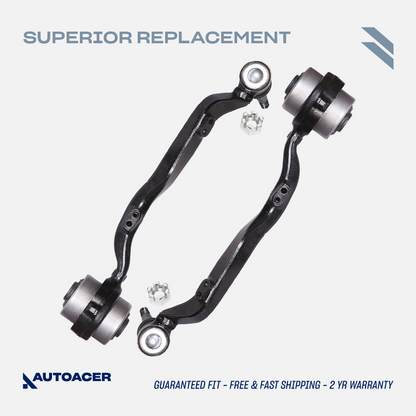 AUTOACER - Front Lower Frontward Control Arm Kit 2 pcs with Bushings & Ball Joints Fitted - Compatible With LS460 / LS460L 2007-2017, LS600h 2008-2016