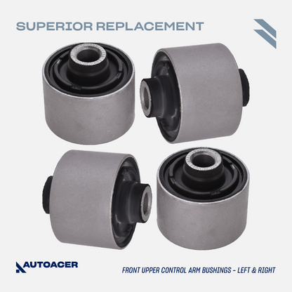 AUTOACER - 10p Front Upper & Lower Control Arm Bushing Kit for LEXUS LS460 / LS460L 2007 - 2017, LS600h 2009 - 2016 (RWD Models)