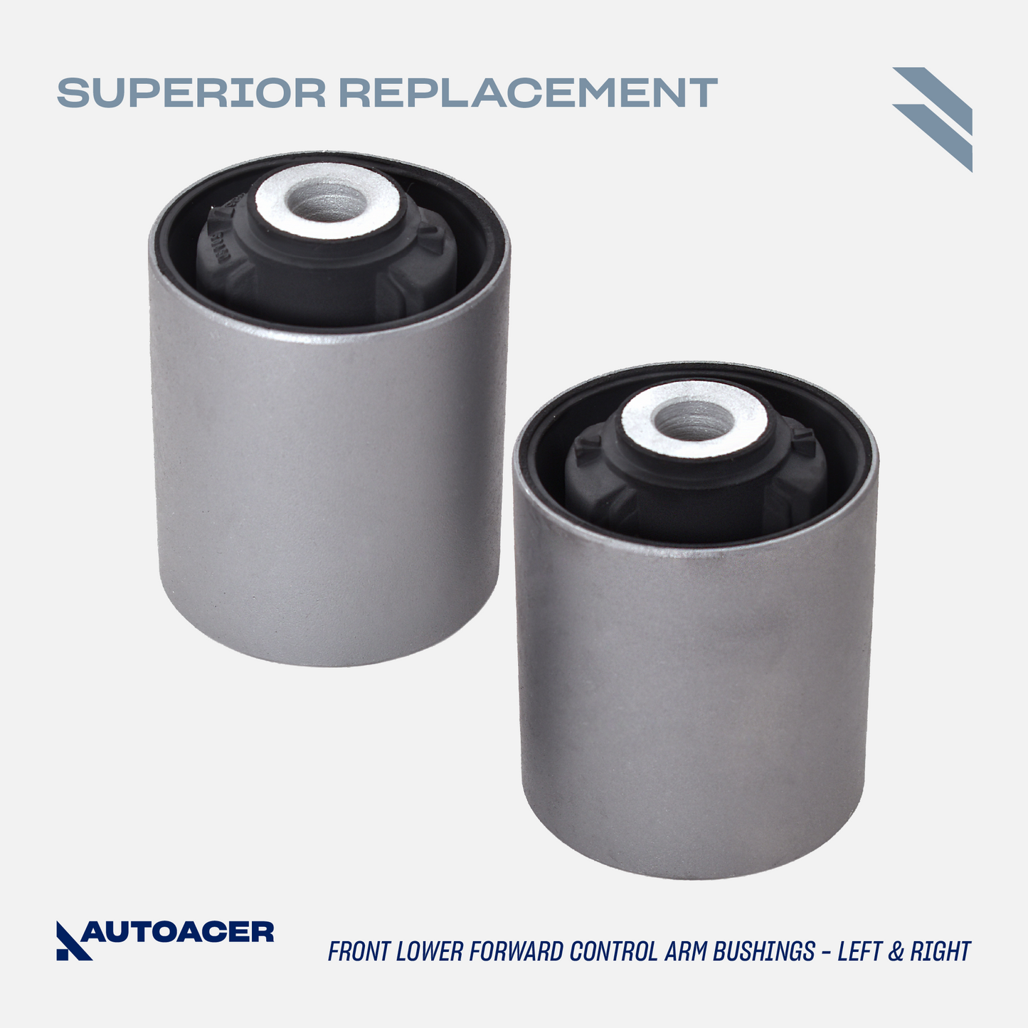 AUTOACER - 10p Front Upper & Lower Control Arm Bushing Kit for LEXUS LS460 / LS460L 2007 - 2017, LS600h 2009 - 2016 (RWD Models)