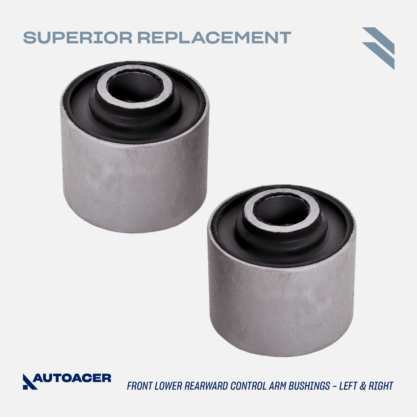 AUTOACER - 10p Front Upper & Lower Control Arm Bushing Kit for LEXUS LS460 / LS460L 2007 - 2017, LS600h 2009 - 2016 (RWD Models)