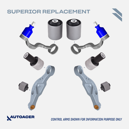 AUTOACER - 10p Front Upper & Lower Control Arm Bushing Kit for LEXUS LS460 / LS460L 2007 - 2017, LS600h 2009 - 2016 (RWD Models)