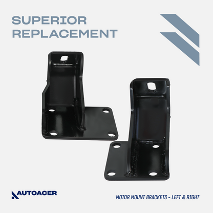 AUTOACER - Engine Swap Motor Mount & Transmission Bracket Kit 3 Piece for Nissan 240sx
