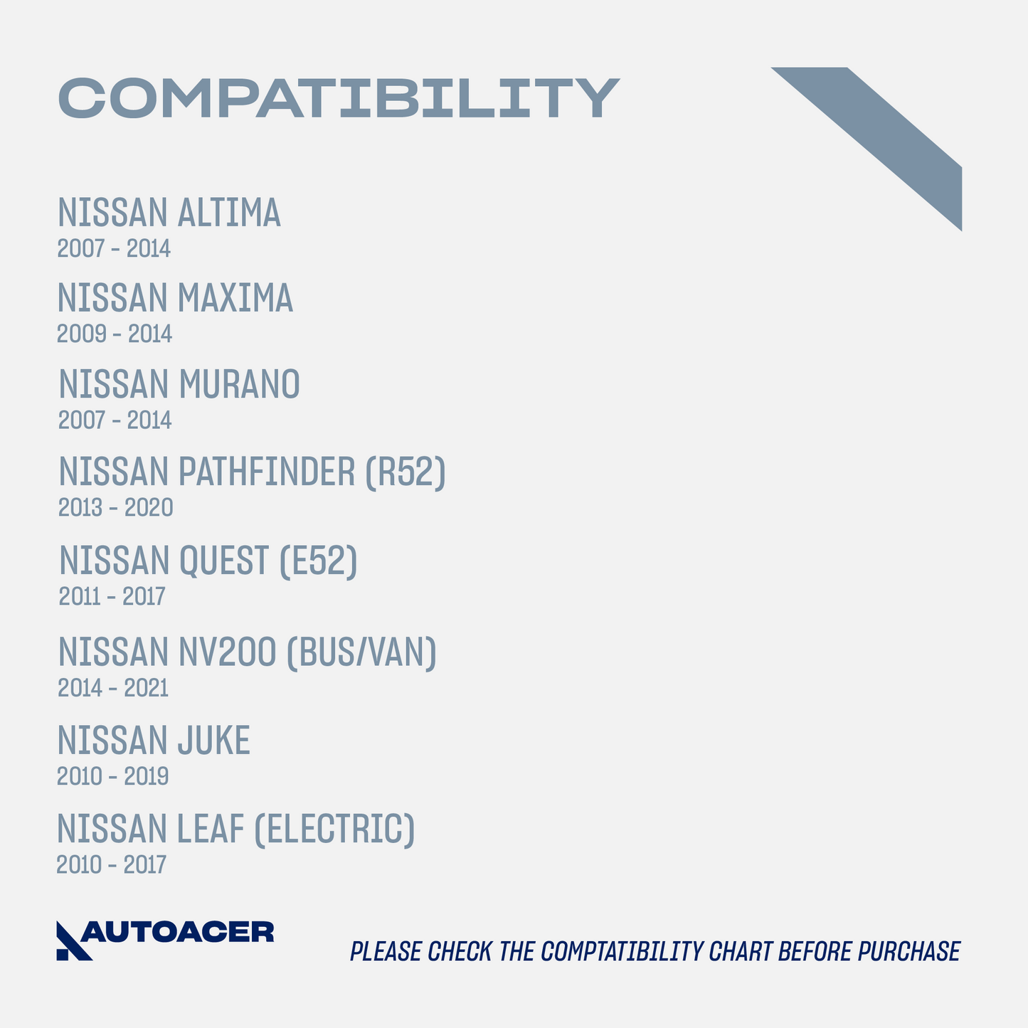 AUTOACER - Front Lower Forward & Rearward Control Arm Bushing Kit 4 Piece for Nissan Altima, Maxima, Infiniti JX35