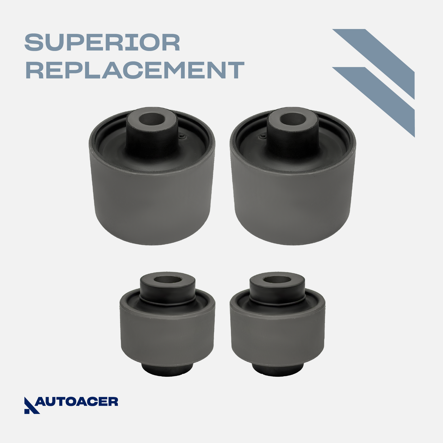 AUTOACER - Front Lower Forward & Rearward Control Arm Bushing Kit 4 Piece for Nissan Altima, Maxima, Infiniti JX35