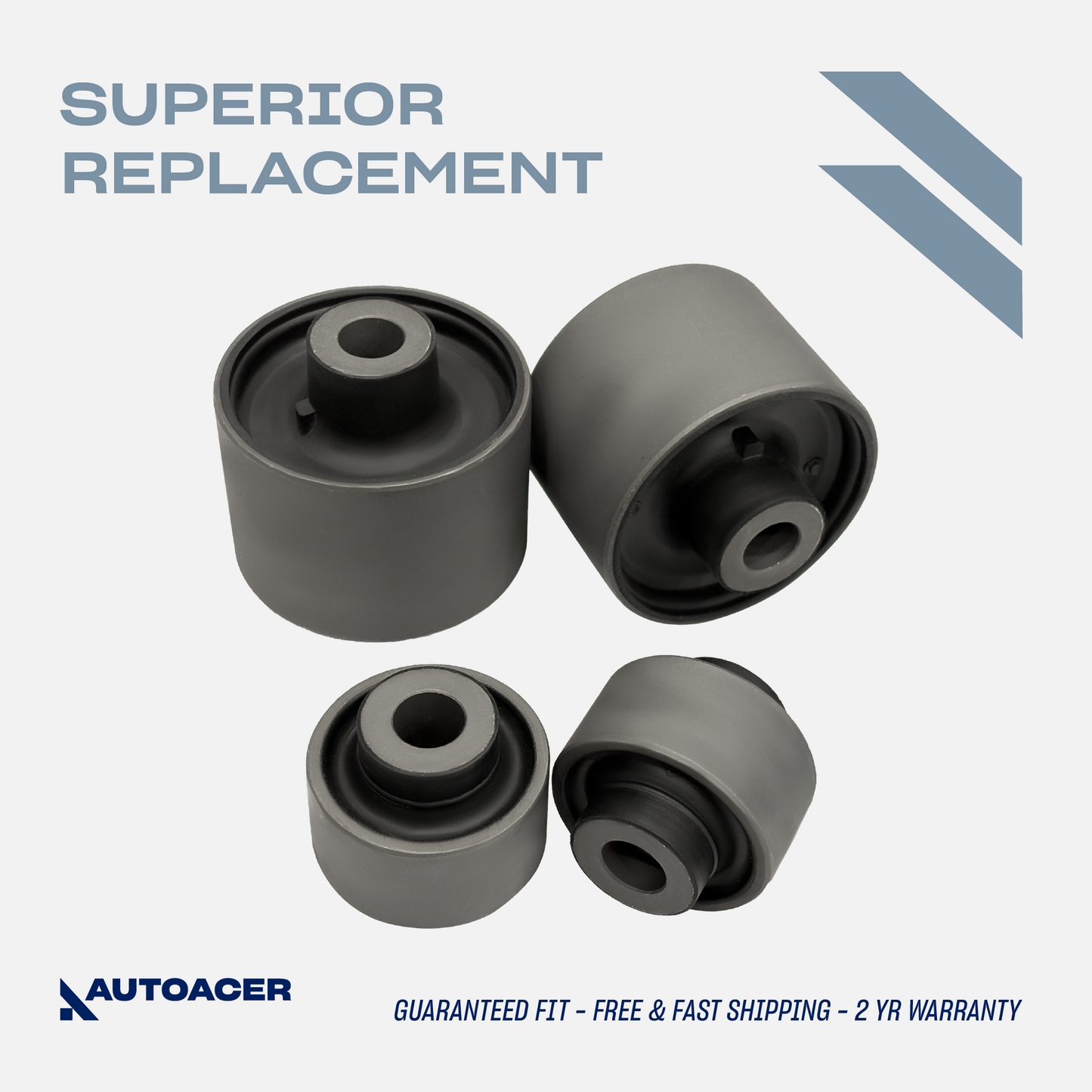 AUTOACER - Front Lower Forward & Rearward Control Arm Bushing Kit 4 Piece for Nissan Altima, Maxima, Infiniti JX35