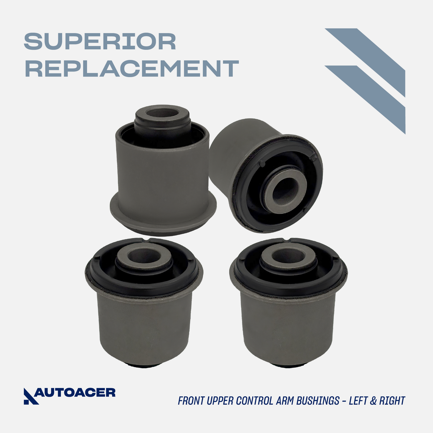 AUTOACER - Front Upper & Lower Control Arm Bushing Kit for Nissan Pathfinder, Armada, Titan, Infiniti QX56, QX80