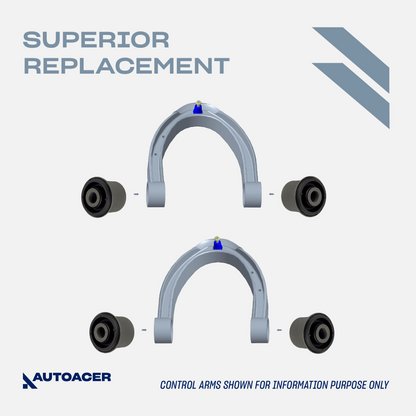 AUTOACER - Front Upper & Lower Control Arm Bushing Kit for Nissan Pathfinder, Armada, Titan, Infiniti QX56, QX80