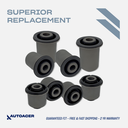 AUTOACER - Front Upper & Lower Control Arm Bushing Kit for Nissan Pathfinder, Armada, Titan, Infiniti QX56, QX80