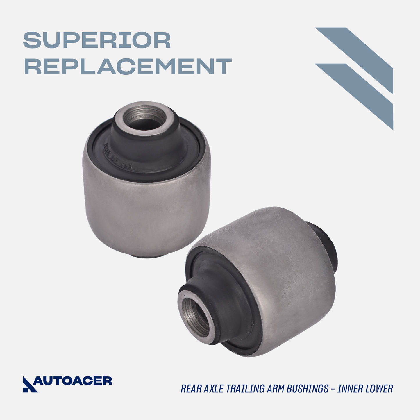 AUTOACER - Rear Lower Control/Trailing Arm Bushing Kit 4 Piece for Nissan Pathfinder R51, 2WD / 4WD Models