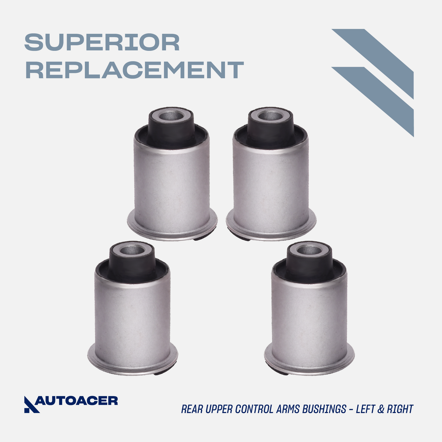 AUTOACER - Rear Upper, Lower Control Arm Bushing Kit 8 Piece for Nissan Pathfinder, Armada, Infiniti QX56, RWD / AWD Models